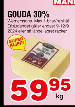 Nya Pulsen GOUDA 30% erbjuda