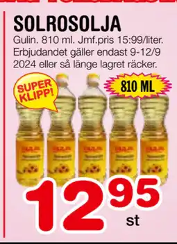 Nya Pulsen SOLROSOLJA erbjuda