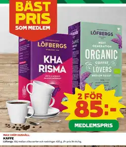 Coop Daglivs KAFFE erbjuda