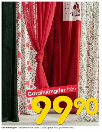 Rusta Gardiner erbjuda