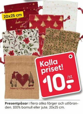 Rusta Presentpåse erbjuda