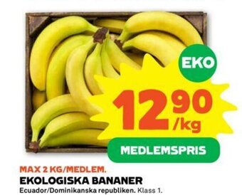 Coop Forum Ekologiska Bananer erbjuda