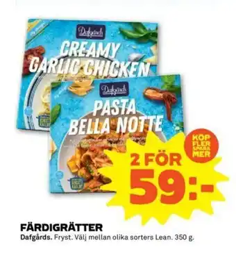 Coop Forum Dafgårds Färdigrätter 350g erbjuda