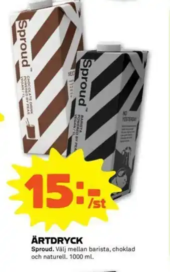 Sproud Ärtdryck 1000ml