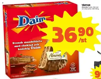 Coop Forum Almondy Tårtor 400-450g erbjuda