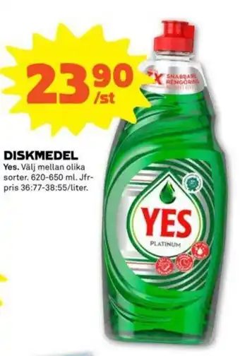 Coop Forum Yes Diskmedel 620-650ml erbjuda