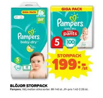 Coop Forum Pampers Blöjor 88-140 st erbjuda