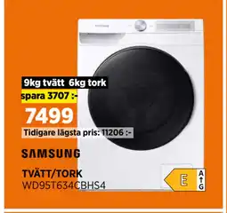 Power TVÄTT/TORK erbjuda