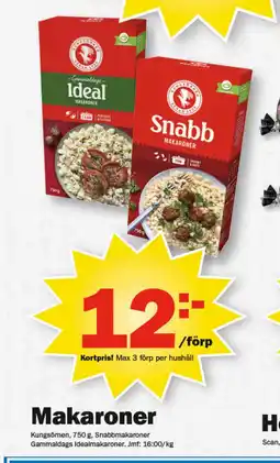 Pekås Makaroner erbjuda