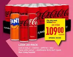 Willys LÄSK 20-PACK erbjuda