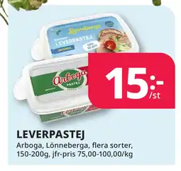 Tempo LEVERPASTEJ erbjuda