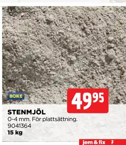 Jem&Fix STENMJÖL erbjuda