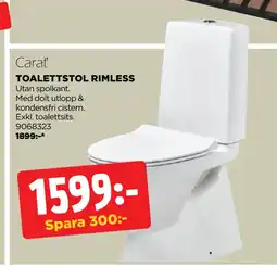Jem&Fix TOALETTSTOL RIMLESS erbjuda