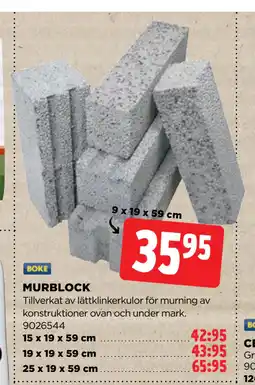 Jem&Fix MURBLOCK erbjuda