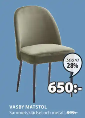 JYSK Vasby Matstol erbjuda