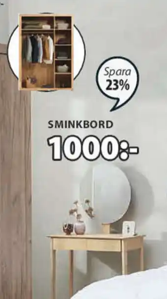 Saksild Sminkbord B80 x H137 x D35 cm