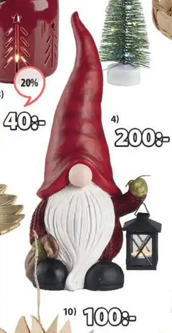 JYSK Jarnsaxa Tomte B18 x L25 x H52 cm erbjuda