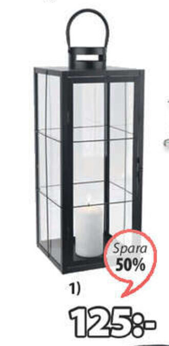 Villads Lykta B20 x L20 x H50 cm