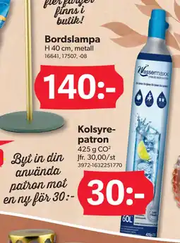 DollarStore Kolsyrepatron erbjuda