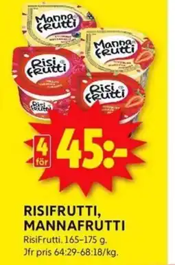ICA Kvantum Risifrutti, Mannafrutti erbjuda