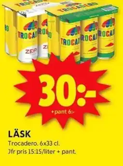 ICA Kvantum TROCADERO Läsk erbjuda