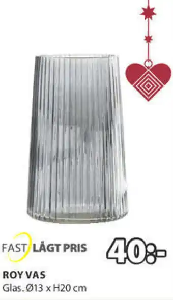 JYSK Roy Vas Ø13 x H20 cm erbjuda