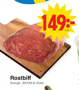 Matöppet Rostbiff erbjuda