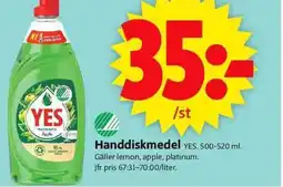 ICA Supermarket YES Handdiskmedel erbjuda