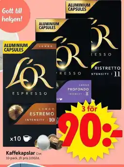 ICA Supermarket L'OR Kaffekapslar erbjuda