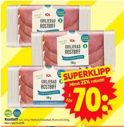 ICA Supermarket ICA Rostbiff erbjuda
