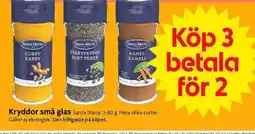 ICA Supermarket SANTA MARIA Kryddor små glas erbjuda