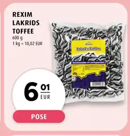 Scandinavian Park REXIM LAKRIDS TOFFEE erbjuda