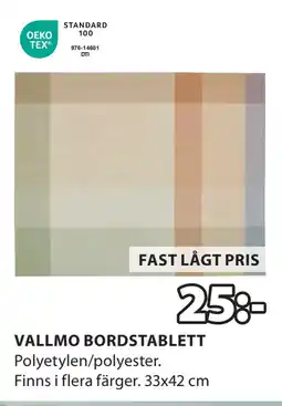 JYSK VALLMO BORDSTABLETT erbjuda