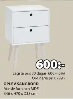 JYSK OPLEV SÄNGBORD erbjuda