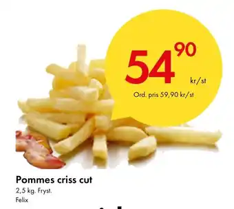 Snabbgross Pommes Criss Cut erbjuda