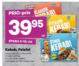 City Gross Kebab, Falafel erbjuda