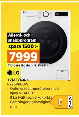 Power TVÄTT/TORK erbjuda