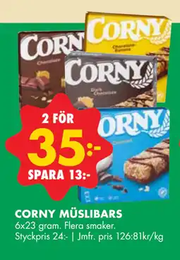 ÖoB CORNY MÜSLIBARS erbjuda