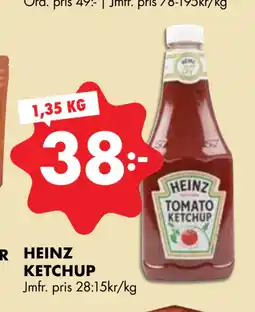 ÖoB HEINZ KETCHUP erbjuda