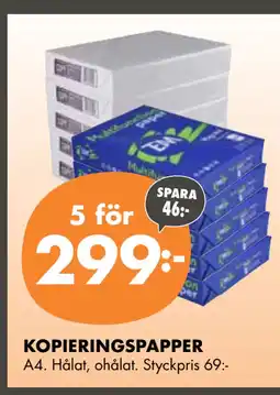 ÖoB KOPIERINGSPAPPER erbjuda