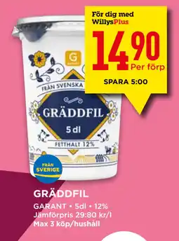 Willys GRÄDDFIL erbjuda