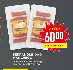 Willys SERRANOLINDAD MANCHEGO erbjuda