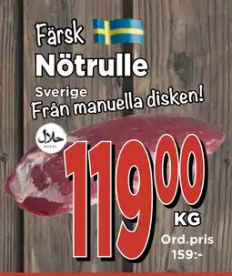 Supergrossen Nötrulle erbjuda