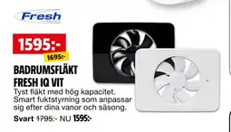 Bauhaus BADRUMSFLÄKT FRESH IQ VIT erbjuda