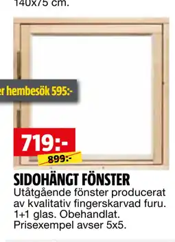 Bauhaus SIDOHÄNGT FÖNSTER erbjuda