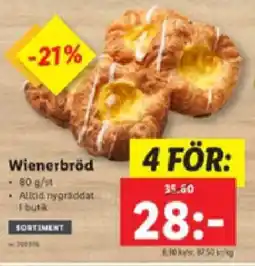 Lidl Wienerbrod erbjuda