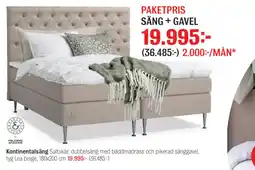 Mio PAKETPRIS SÄNG + GAVEL erbjuda
