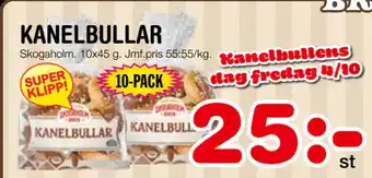 Nya Pulsen KANELBULLAR erbjuda