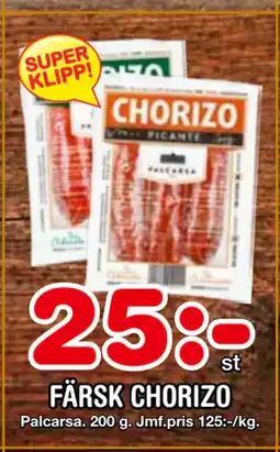 Nya Pulsen FÄRSK CHORIZO erbjuda