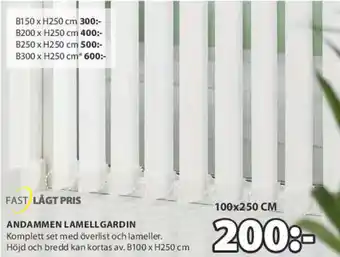 JYSK Andammen Lamellgardin B100 x H250 cm erbjuda